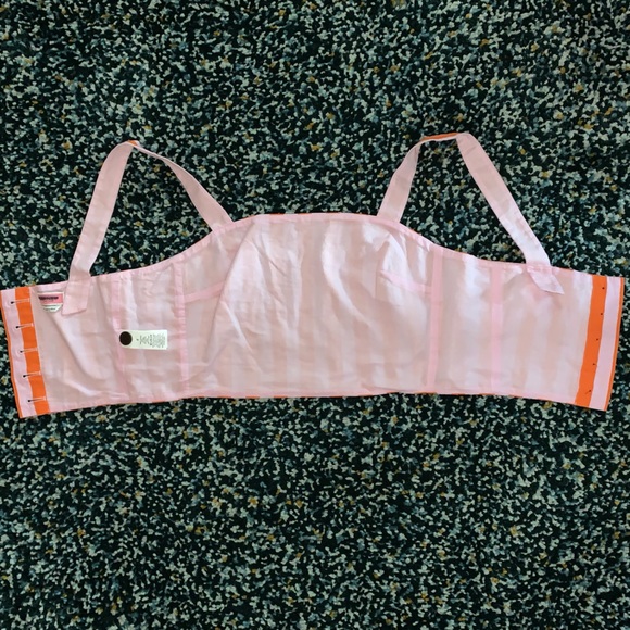 NWOT Kate Spade Deck Stripe mirage pink and traffic orange crop top - Picture 9 of 10